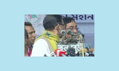 মঞ্চ থেকে নেতাদের নামিয়ে দিলেন ওবায়দুল কাদের