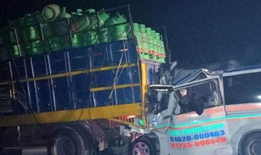 শরীয়তপুরে ট্রাকের সঙ্গে সংঘর্ষে অ্যাম্বুলেন্সের ৬ যাত্রী নিহত