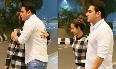 ছেলেকে বিদায় দিয়ে আরবাজকে জড়িয়ে ধরলেন মালাইকা