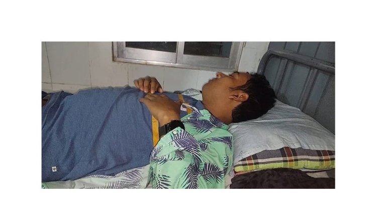 পুকুর খননের সংবাদ সংগ্রহ করতে যাওয়ায় হামলা, সাংবাদিক হাসপাতালে