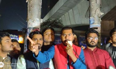 রোববার পুলিশ সদর দপ্তর অভিমুখে গণঅধিকার পরিষদের মৌন মিছিল