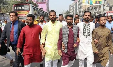 রাজধানীতে গণঅধিকার পরিষদের মৌন মিছিল