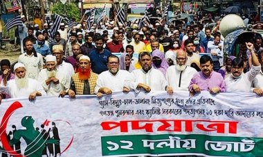 অবিলম্বে সরকারের পদত্যাগ দাবি ১২ দলীয় জোটের