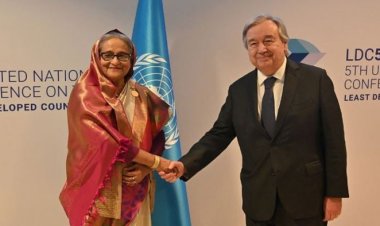 যুদ্ধ বন্ধে জাতিসংঘকে দ্রুত পদক্ষেপ নেওয়ার আহ্বান প্রধানমন্ত্রীর
