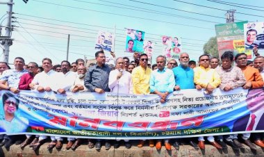 দক্ষিণ জেলা বিএনপির মানববন্ধন কর্মসূচীতে আবদুল্লাহ আল নোমান
