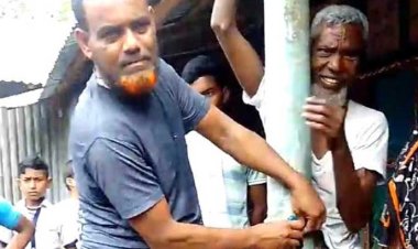 বেলাবতে বৃদ্ধকে খুঁটির সঙ্গে বেঁধে নির্যাতন