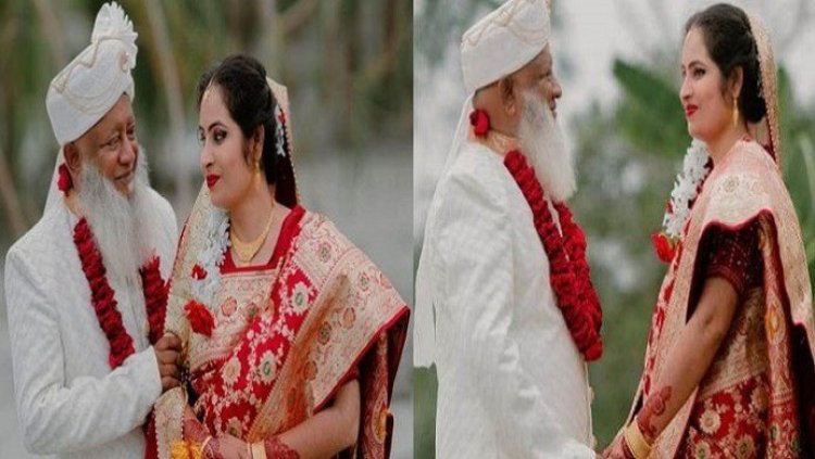 বাগেরহাটে ৭০ বছর বয়সের বৃদ্ধের সাথে ৩৫ বছরের নারীর বিয়ে