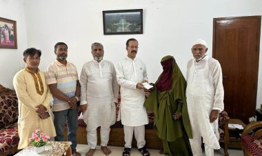 নিহত যুবদল ও ছাত্রদল নেতার পরিবারের পাশে ফজলুল হক মিলন