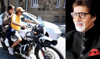 যানজট থেকে বাঁচতে অচেনা ব্যক্তির বাইকে অমিতাভ