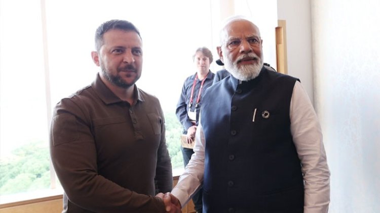 নরেন্দ্র মোদির সঙ্গে জেলেনস্কির সাক্ষাৎ