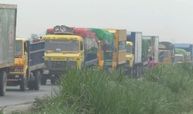 ঢাকা-টাঙ্গাই‌ল মহাসড়কে ১৩ কি‌লো‌মিটার যানজ‌ট