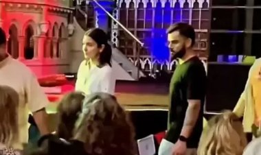 কীর্তন শুনতে লন্ডনে বিরাট-আনুশকা