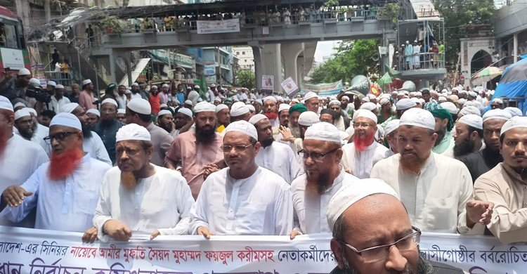 সিইসির পদত্যাগে সব করবে জনগণ: চরমোনাই পীর