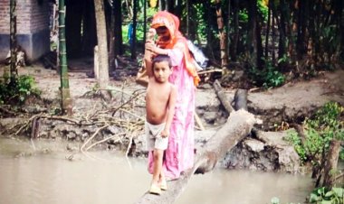 নির্মাণের সাত দিনেই ভেঙে পড়লো কালভার্ট