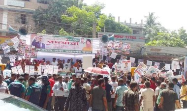 বিএনপির পদযাত্রা: আব্দুল্লাপুরে জড়ো হচ্ছেন নেতাকর্মীরা