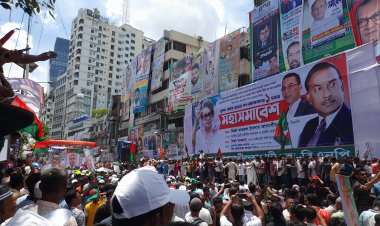  নয়াপল্টনে বিএনপির মহাসমাবেশে নেতাকর্মীদের ঢল