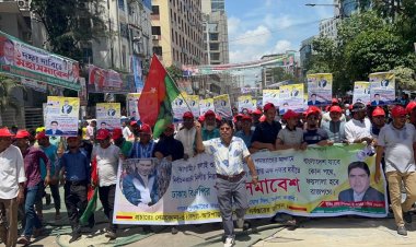 মিছিলে মিছিলে মুখরিত নয়াপল্টনের চারপাশ