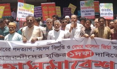 সরকারের পদত্যাগ ছাড়া রাজপথ ছাড়বো না: সমমনা জোট