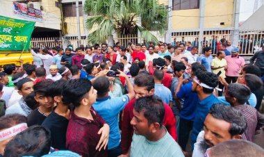 বাড্ডা ও কমলাপুর স্টেডিয়ামের সামনে গণমিছিলে নেতাকর্মীদের ঢল