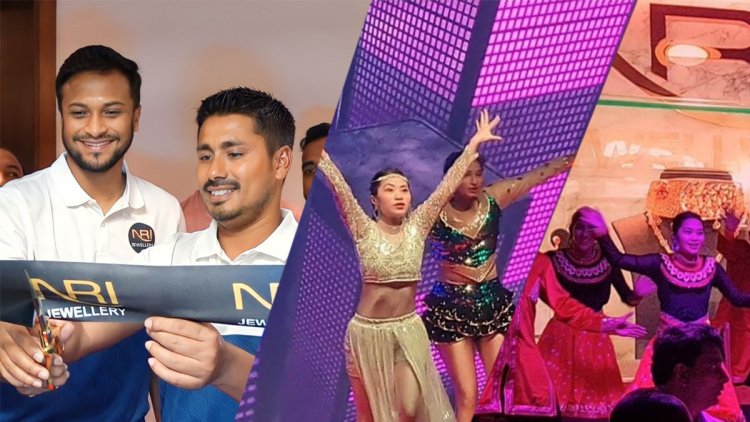 দুবাইয়ে সোনার দোকান উদ্বোধন সাকিব-আশরাফুলের, রিয়াদের নামে স্লোগান