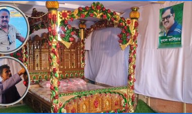 ডিপজলের জন্য নিজ হাতে ২৫ লাখ টাকার খাট বানালেন ভক্ত!