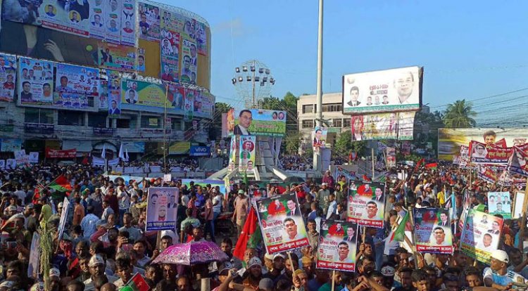 খুলনায় কানায় কানায় পূর্ণ বিএনপির সমাবেশস্থল