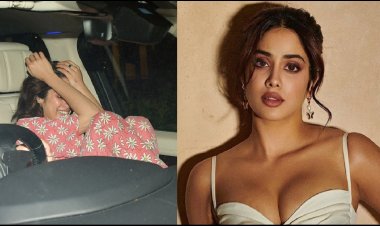 প্রেমিকের বাড়িতে ক্যামেরায় ধরা পড়লেন জাহ্নবী