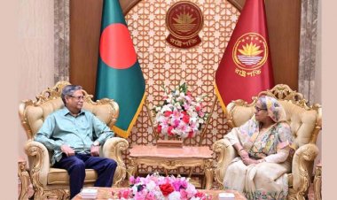 বঙ্গভবনে রাষ্ট্রপতির সঙ্গে প্রধানমন্ত্রীর সৌজন্য সাক্ষাৎ