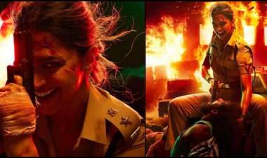 ‘লেডি সিংহাম’ রূপে নজর কেড়েছেন দীপিকা