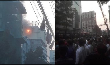 মহাখালীতে আগুন : বিদ্যুৎ সংযোগ বিচ্ছিন্ন