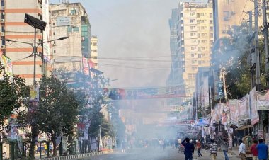 নয়াপল্টনে বিএনপি-পুলিশ সংঘর্ষ, পুরো এলাকা থমথমে