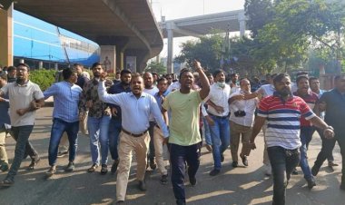 হরতালের সমর্থনে মহানগর উত্তর বিএনপির বিক্ষোভ