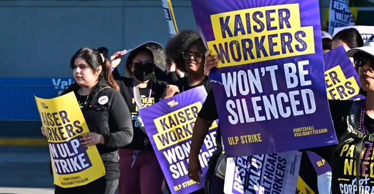  যুক্তরাষ্ট্রে স্বাস্থ্যকর্মীদের ধর্মঘট