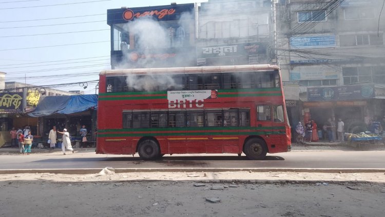 হামলা ভাঙচুর আগুনে ৮৮ লাখ টাকার ক্ষতি : বিআরটিসি