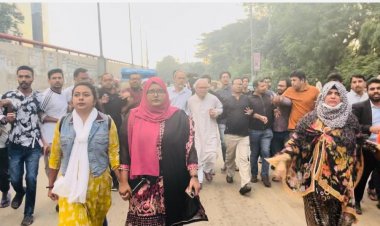 রুহুল কবির রিজভীর নেতৃত্বে কাওরানবাজার ও দয়াগঞ্জ মোড়ে পিকেটিং