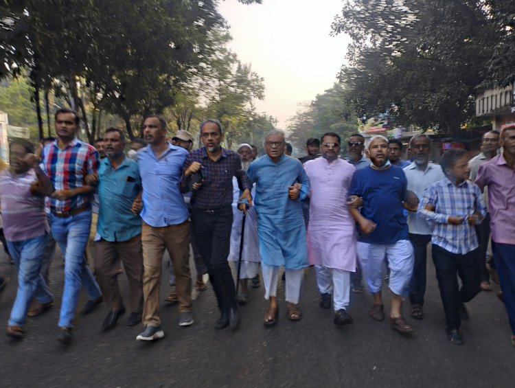 রুহুল কবির রিজভীর নেতৃত্বে মতিঝিলে পিকেটিং ও সড়ক অবরোধ 