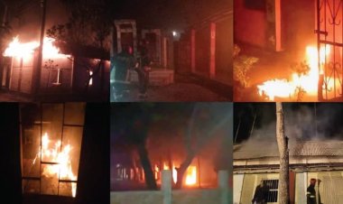 ৯ জেলায় ১৬ ভোটকেন্দ্রে আগুন