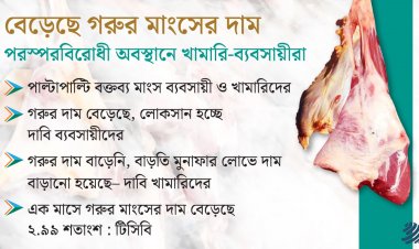 বেড়েছে গরুর মাংসের দাম, পরস্পরবিরোধী অবস্থানে খামারি-ব্যবসায়ীরা