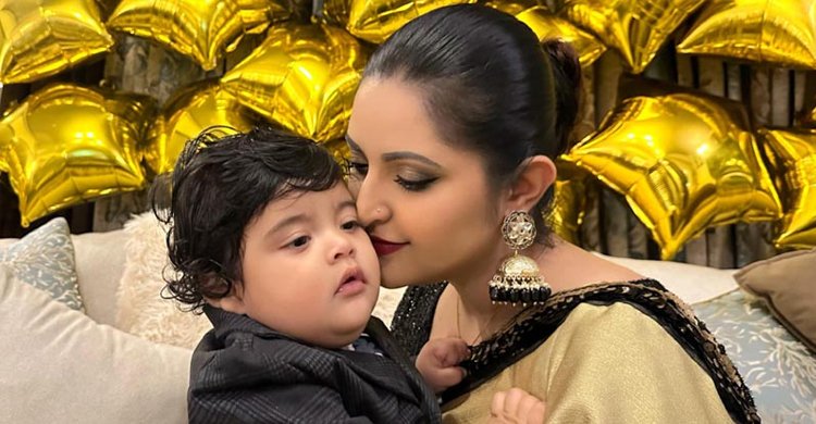  ছেলে পুণ্যর শারীরিক অবস্থার কথা জানালেন পরীমণি