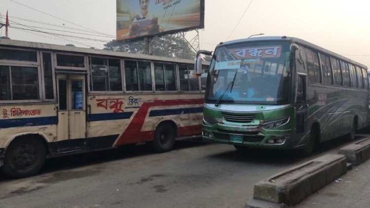 নারায়ণগঞ্জ থেকে বাস চলাচল বন্ধ, ভোগান্তিতে যাত্রীরা