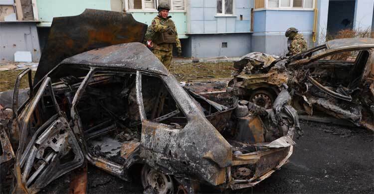  কিয়েভে রাশিয়ার হামলা, বিভিন্ন স্থানে বিস্ফোরণ