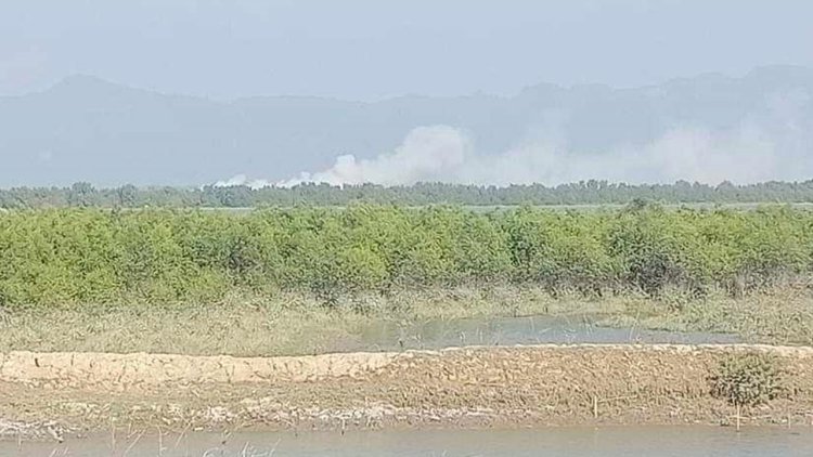 ফের বিস্ফোরণের শব্দে কাঁপল টেকনাফ সীমান্ত