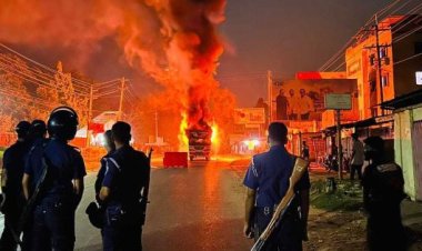 ভারতে চলন্ত বাসে আগুন, নিহত ৯