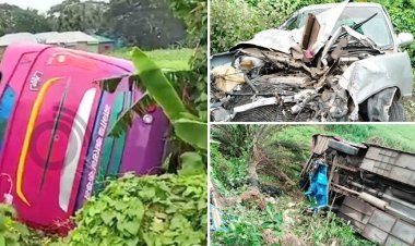 গোপালগঞ্জে বাস-প্রাইভেটকার-ইজিবাইকের ত্রিমুখী সংঘর্ষে নিহত ২