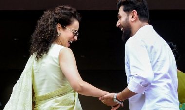 সংসদে গিয়ে কার হাত ধরলেন কঙ্গনা! 