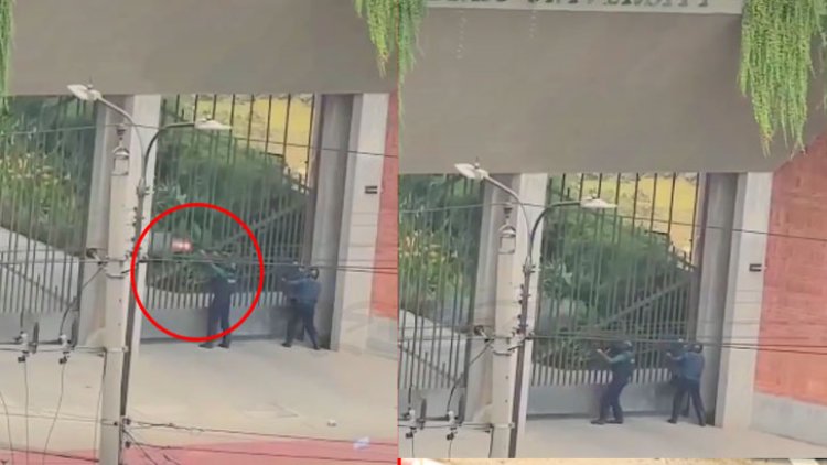 বাড্ডায় বিশ্ববিদ্যালয়ের ভিতরে পুলিশের রাবার বুলেটে আহত বহু শিক্ষার্থী