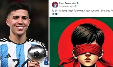 আন্দোলনরত শিক্ষার্থীদের জন্য প্রার্থনায় আর্জেন্টিনার বিশ্বকাপজয়ী ফুটবলার