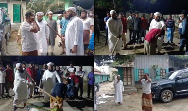 মাদক কিনতে আসা ৪ যুবককে জুতাপেটা করলেন দুই পিরজাদা