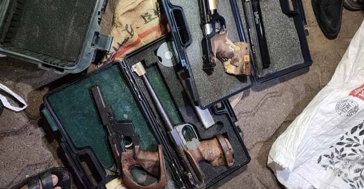  লুট হওয়া ৩০৯ অস্ত্র ও গুলি-টিয়ার গ্যাস-সাউন্ড গ্রেনেড উদ্ধার