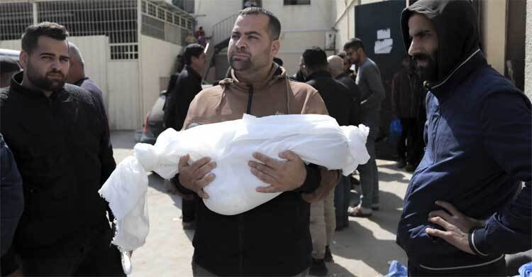 রাতভর ইসরায়েলি হামলায় ৩৭ ফিলিস্তিনি নিহত